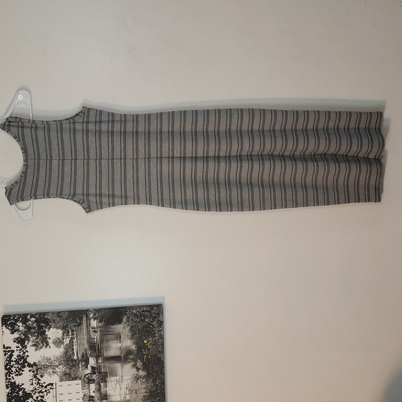 NWT Marine Layer Lexi Rib Daytime Midi Dress Size Small Black White Stripe - Picture 11 of 14